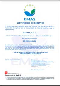 Certificado EMAS