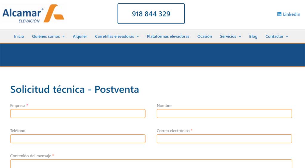 Formulario de postventa