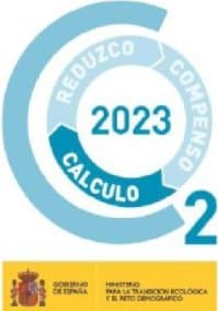 Logo del certificado de cálculo de la huella de carbono 2023